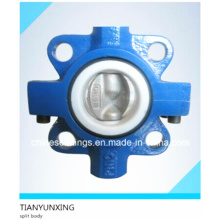 Wafer Butterfly Valve mit Split Body Double Stem